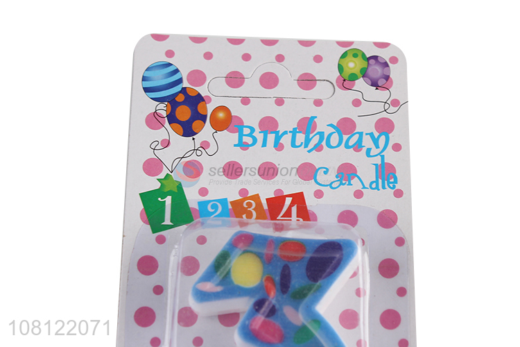 Factory price decorative birthday candle number candle for sale