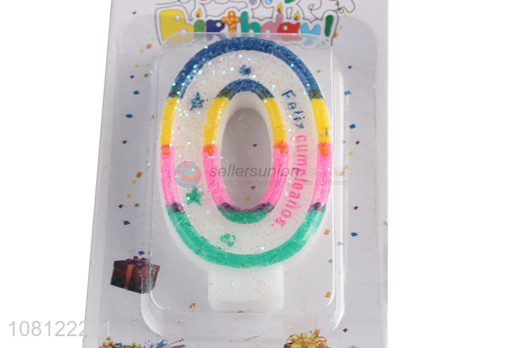 China factory colourful eco-friendly birthday number digital candle