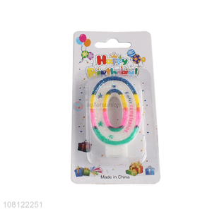 China factory colourful eco-friendly birthday number digital candle