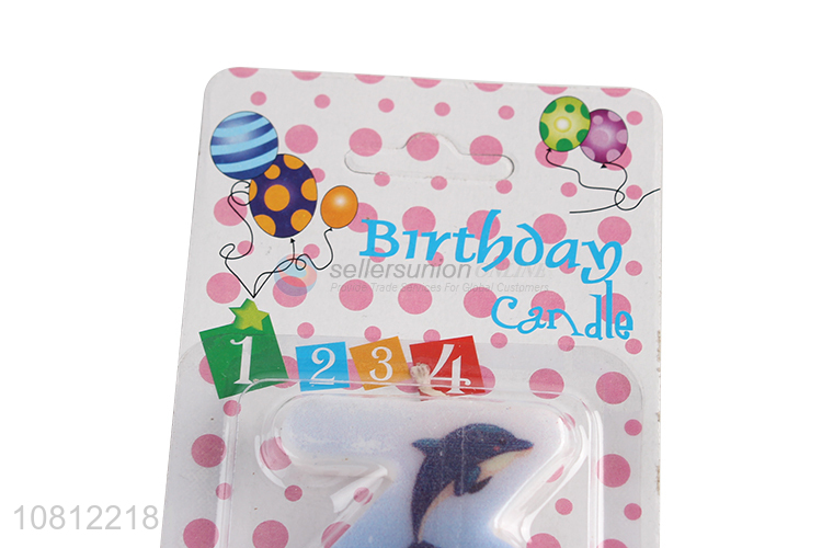 Online wholesale creative cake accessories number birthday candles