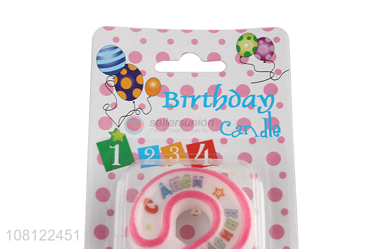 New style multicolor cute cake decoration candle for sale