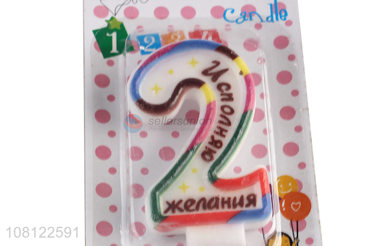 Best sale creative birthday cake decoration number candles