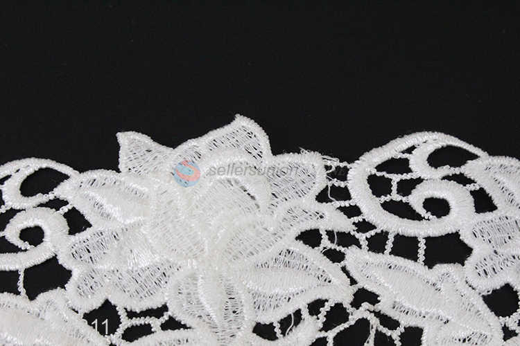 China factory white dress embroidery decoration lace trim