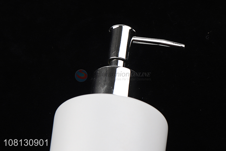 Good wholesale price white glass bottle press lotion bottle