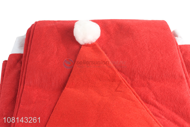 Wholesale Christmas costume non-woven santa claus suit with beard