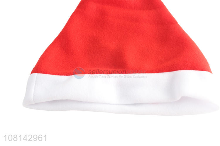 High quality embroidered Christmas hat santa hat for adults