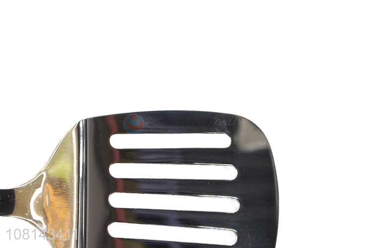 Yiwu wholesale simple stainless steel slotted spatula