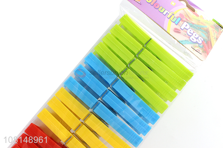 Good quality colourful plastic durable clothes pegs