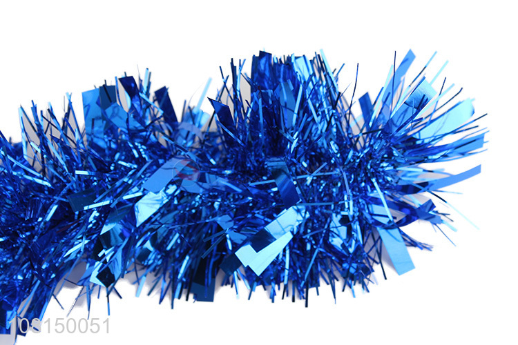 New products blue plastic tops Christmas decorative tinsel