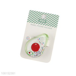 Low price cartoon avocado mobile phone holder wholesale