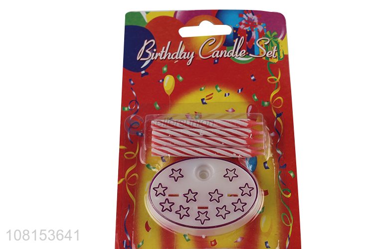 Hot selling birthdy cake candle set spiral numeral candle set