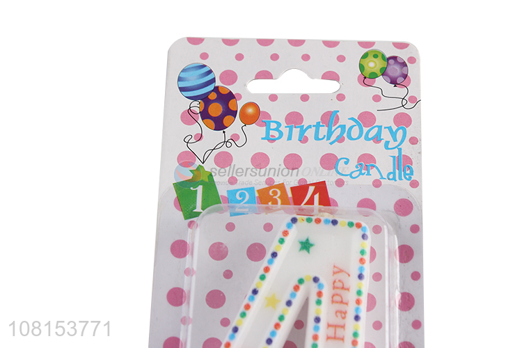 Popular product 0-9 birthday cake number candle wholesale