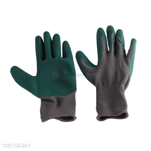 Factory supply multi-use polyester <em>latex</em> foam work <em>gloves</em>