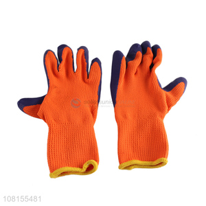 Hot selling cold weather <em>latex</em> embossing winter work <em>gloves</em>