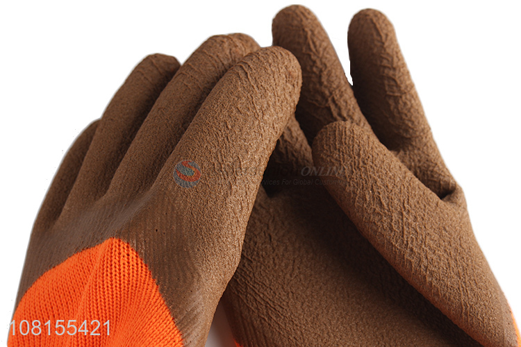 Wholesale latex foam safety gloves winter working gloves