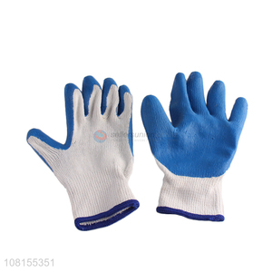 Good quality all purpose cotton <em>latex</em> safety work <em>gloves</em>