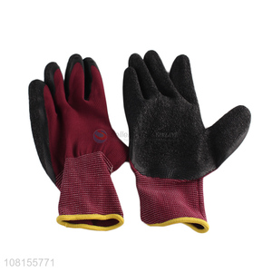 Hot selling 13 stitches <em>latex</em> coating crinkle work <em>gloves</em>