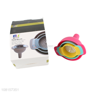 Creative Design 4 Pieces Multipurpose Funnel For Kitchen