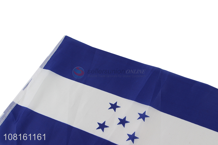 Wholesale Mini National Flag Polyester Pongee Hand Held Flag