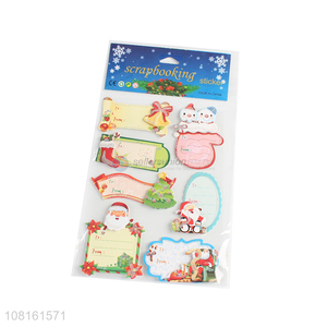 Factory price creative handaccount stickers for christmas