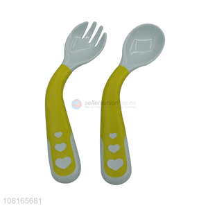 Online wholesale baby training baby fork spoon set