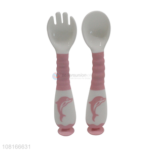 Good sale cute baby spoon temperature twisting spoon