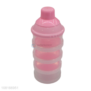 High quality pink multi-layer milk powder container