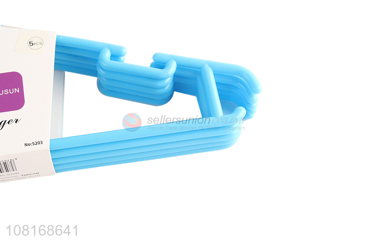 Yiwu products blue household clothes hanger shirt hangers