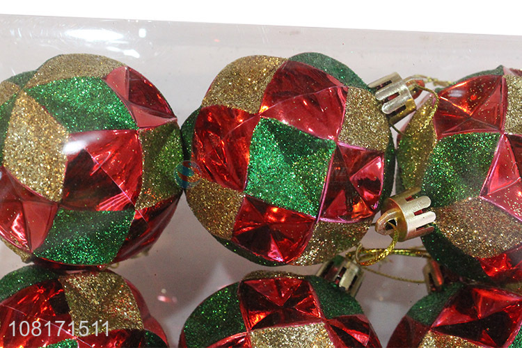 Hot sale Xmas party decor plastic shatterproof Christmas balls