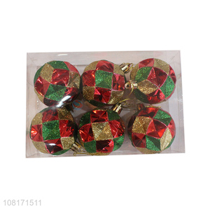 Hot sale Xmas party decor plastic shatterproof Christmas balls