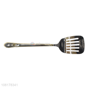 Good price long handle stainless steel slotted spatula