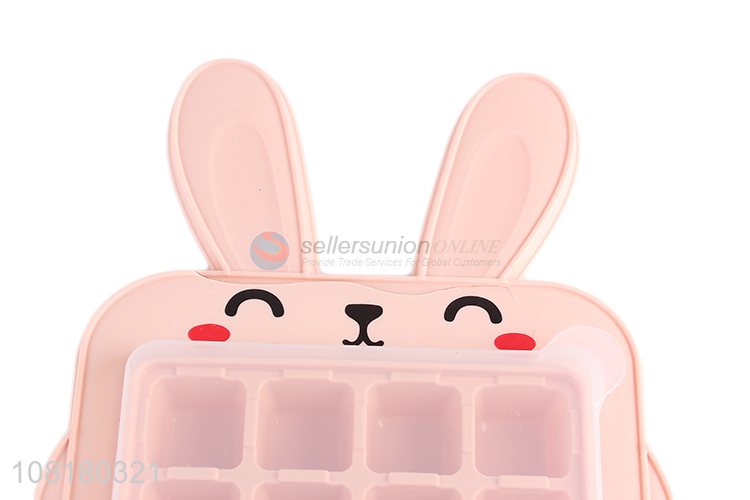 High quality bunny ice cube tray with lid, ice moulds for whiskey