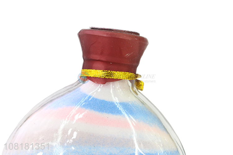 China products home decoration glass wishing bottle crafts for sale