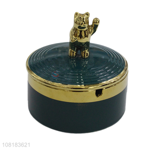 Cheap price ceramic <em>ashtray</em> office desktop ornaments