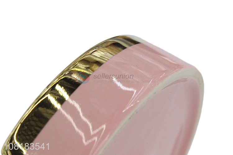 Low price pink ceramic ashtray office desktop ornaments