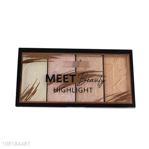 Good Quality 4 Colors Makeup Highlighter Palette For Sale