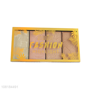 Wholesale Makeup Pressed Powder 4 Colors Highlighter Palette