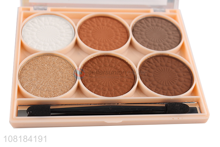 Best Sale 6 Color Makeup Highlight/Bronzer/Contour Palette