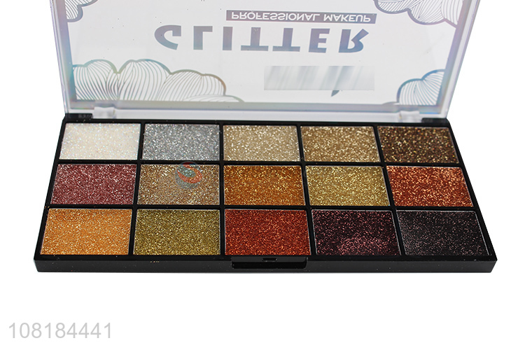 Hot Sale 15 Colors Shimmer Glitter Eyeshadow Powder Palette