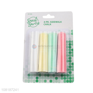 Online wholesale 4pieces bright color outdoor sidewalk chalk