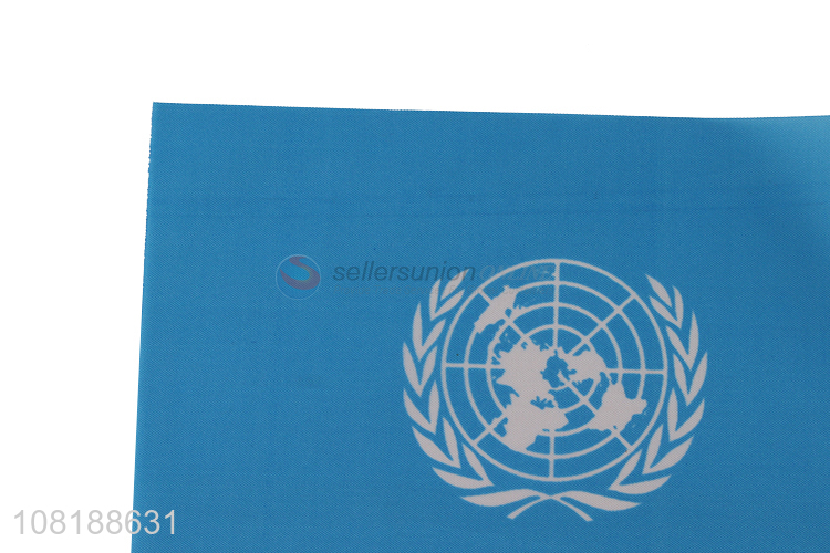 Factory supply mini United Nations flag hand-held small flag car flag