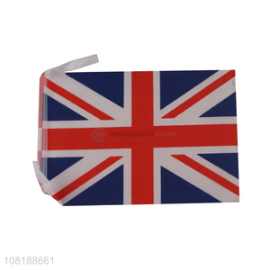 Hot selling hand-held UK national flag mini stick flag for parades