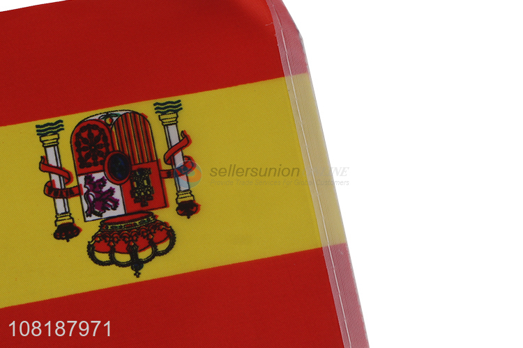 New arrival festival celebrations hand-held flag Spain country flag