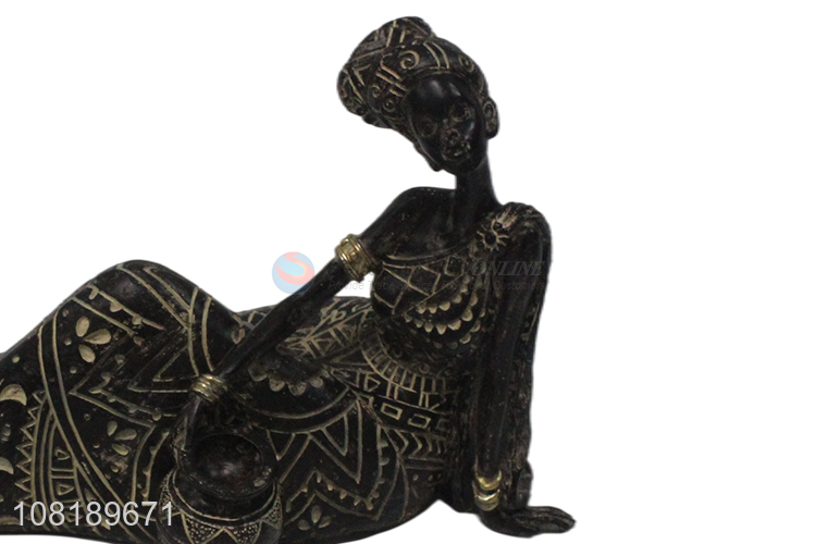 Good quality creative african figures home decoration