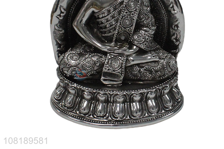 High quality silver buddha home desktop decoration