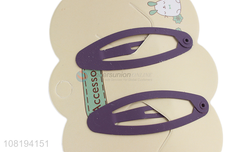 China supplier girls hairpins iron bangs clips