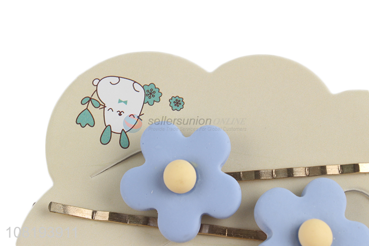 High quality girls hairpins flower hair clips for sale