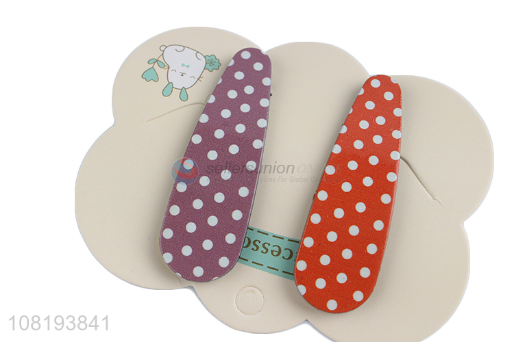 New design cute polka dot hairpins girls hair accessories