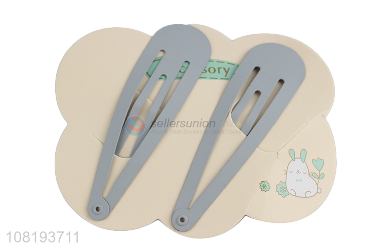 Yiwu market gray simple girls temperament hairpins