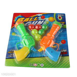 Top selling plastic children shooting games ping pong gun toys